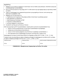 DCYF Form 15-281 Placement Agreement - Washington (Tagalog), Page 3