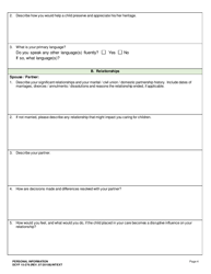 DCYF Form 15-276 Personal Information - Washington, Page 4