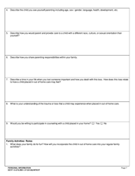 DCYF Form 15-276 Personal Information - Washington, Page 7
