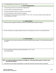 DCYF Form 15-276 Personal Information - Washington, Page 9