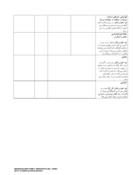 DCYF Form 15-055 Individualized Family Services Plan (Ifsp) - Washington (Farsi), Page 7