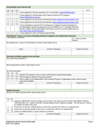 DCYF Form 15-417 Transition Plan for Youth Exiting Care - Washington, Page 2
