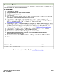 DCYF Form 15-417 Transition Plan for Youth Exiting Care - Washington, Page 4