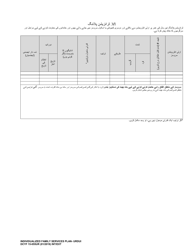 DCYF Form 15-055 Individualized Family Services Plan (Ifsp) - Washington (Urdu), Page 15