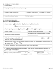 Form ECY070-453 General Order Application: Dairy Anaerobic Digesters - Washington, Page 2