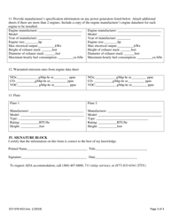Form ECY070-453 General Order Application: Dairy Anaerobic Digesters - Washington, Page 3