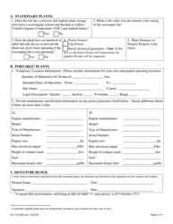 Form ECY070-385 General Order Application: Asphalt Plants - Washington, Page 3