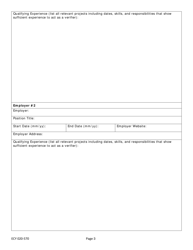 Form ECY070-570 Greenhouse Gas Emissions Report Verification Program: Individual Application - Washington, Page 3