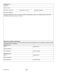 Form ECY070-570 Greenhouse Gas Emissions Report Verification Program: Individual Application - Washington, Page 4
