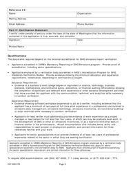 Form ECY070-570 Greenhouse Gas Emissions Report Verification Program: Individual Application - Washington, Page 5