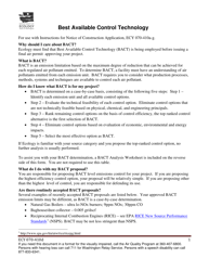 Document preview: Form ECY070-410D Best Available Control Technology - Washington