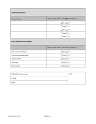 Form ECY040-162 Composting Facility Report - Washington, Page 3