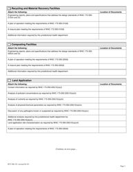 Form ECY040-152 Solid Waste Permit Application - Washington, Page 3