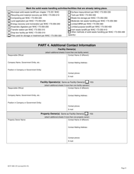 Form ECY040-152 Solid Waste Permit Application - Washington, Page 8
