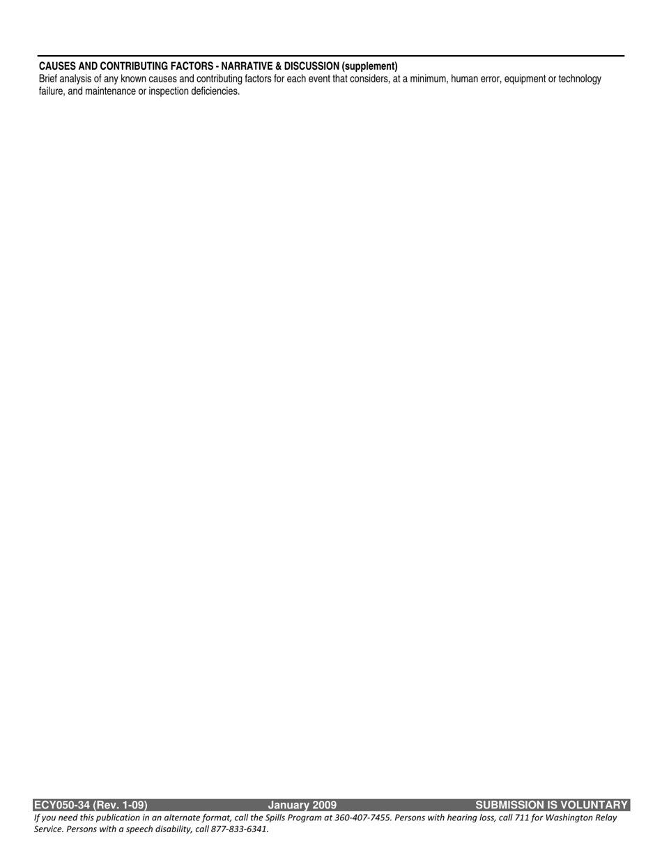 Form ECY050-34 Event Report Form - Washington, Page 3