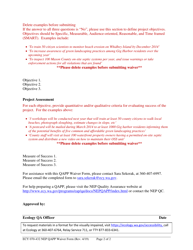 Form ECY070-432 Quality Assurance Project Planning Waiver Form - Washington, Page 2