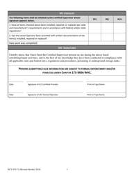 Form ECY070-71 &quot;Retrofit/Repair Checklist for Underground Storage Tank&quot; - Washington, Page 3