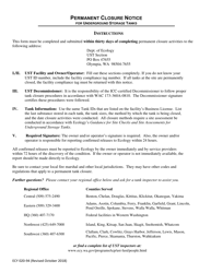 Form ECY020-94 Permanent Closure Notice - Washington, Page 2