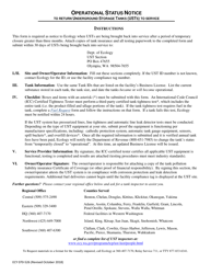 Form ECY070-526 Operational Status Notice to Return Underground Storage Tanks (Usts) to Service - Washington, Page 2