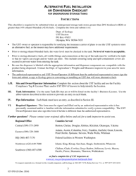 Form ECY070-523 Alternative Fuel Installation or Conversion Checklist - Washington, Page 3