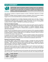 Form ECY070-324 Voluntary Cleanup Program Agreement - Washington