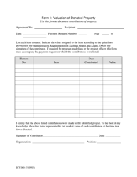 Document preview: Form ECY060-15 (I) Valuation of Donated Property - Washington