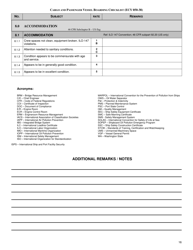 Form ECY050-38 Cargo and Passenger Vessel Boarding Checklist - Full Version - Washington, Page 16