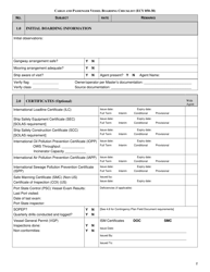 Form ECY050-38 Cargo and Passenger Vessel Boarding Checklist - Full Version - Washington, Page 2