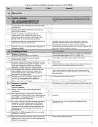 Form ECY050-38 Cargo and Passenger Vessel Boarding Checklist - Full Version - Washington, Page 3