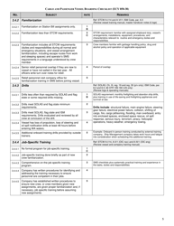 Form ECY050-38 Cargo and Passenger Vessel Boarding Checklist - Full Version - Washington, Page 5