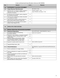 Form ECY050-38 Cargo and Passenger Vessel Boarding Checklist - Full Version - Washington, Page 8