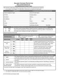 Document preview: Form ECY070-339 Underground Storage Tank Galvanic Cathodic Protection Evaluation Checklist - Washington