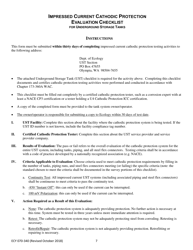 Form ECY070-340 Underground Storage Tank Impressed Cathodic Protection Evaluation Checklist - Washington, Page 7