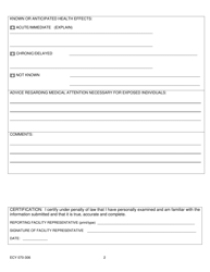 Form ECY070-306 Washington State Emergency Response Commission Emergency Release Follow-Up Notification Form (Epcra) - Washington, Page 2
