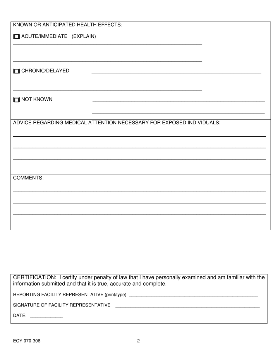 Form ECY070-306 - Fill Out, Sign Online and Download Fillable PDF ...