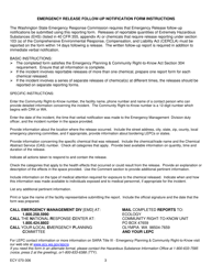Form ECY070-306 Washington State Emergency Response Commission Emergency Release Follow-Up Notification Form (Epcra) - Washington, Page 3