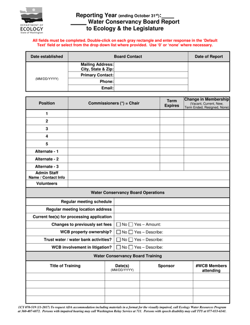 Form ECY070-519  Printable Pdf