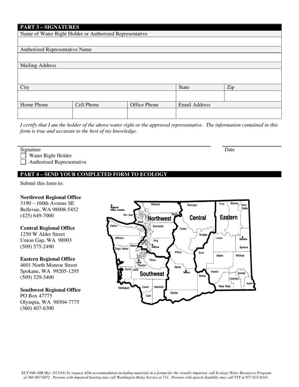 Form ECY040-30B Complete Construction Notice - Washington, Page 2