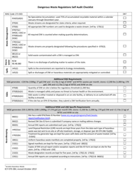 Form ECY070-384 Dangerous Waste Regulations Self-audit Checklist - Washington, Page 2