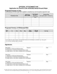 Form ECY040-1-96 Application for Permit to Use Artificially Stored Gw - Quincy Subarea - Washington, Page 5