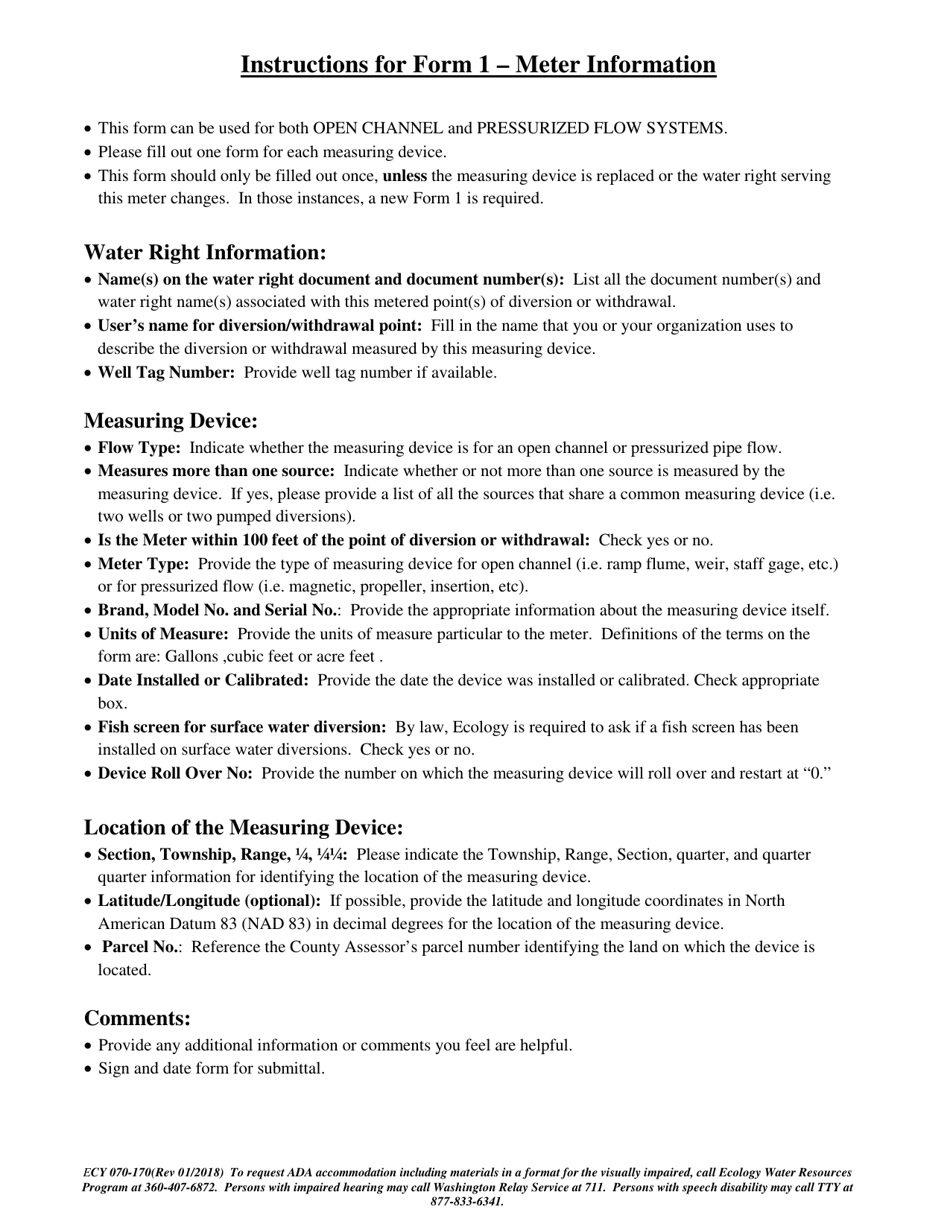 Form ECY070-170 (1) Measuring Device Information - Washington, Page 2