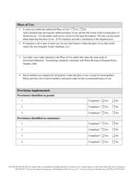 Form ECY070-498 Proof Report of Examination and Recommendation Summary by a Certified Water Right Examiner - Washington, Page 4