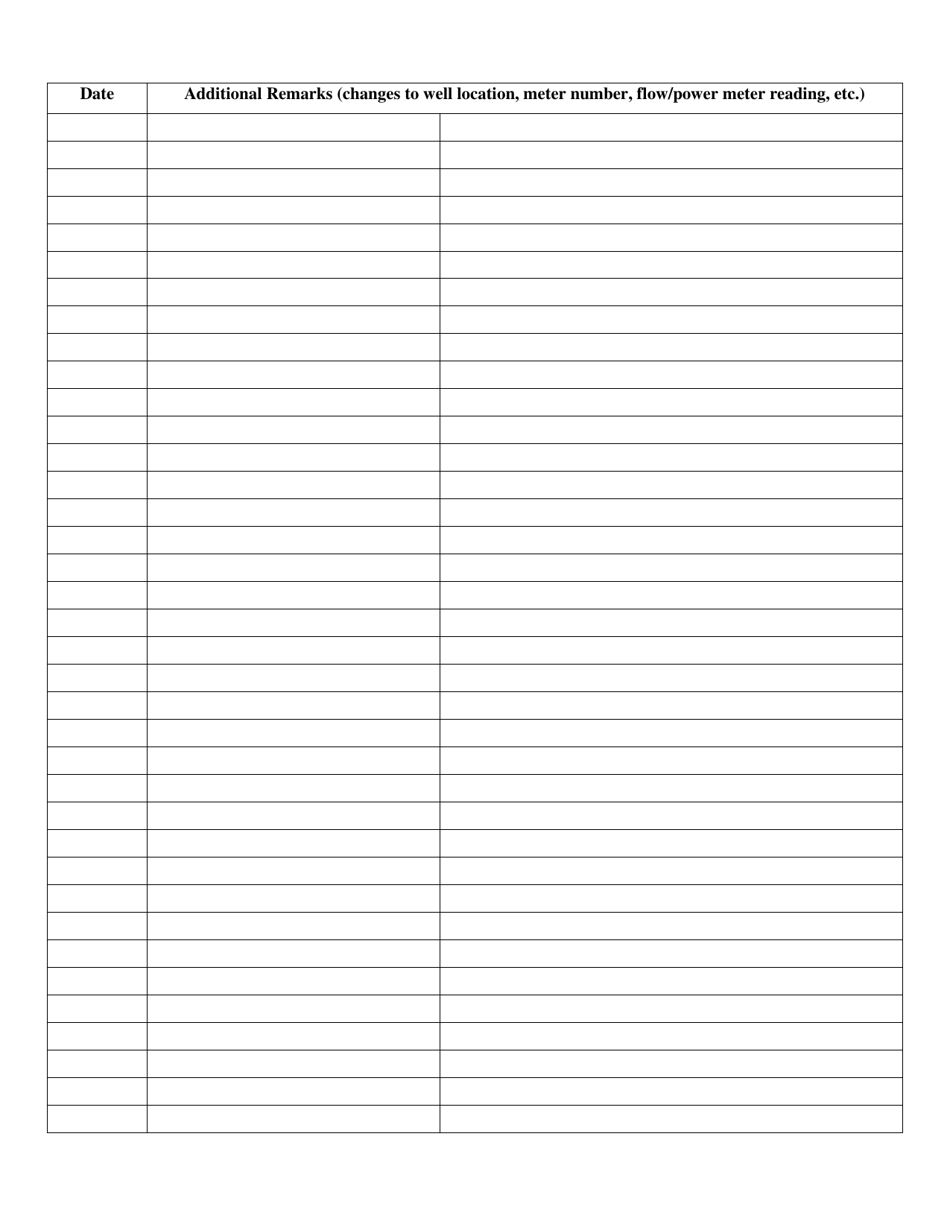 Form ECY040-1-89 Observation Well Schedule - Washington, Page 2