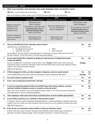 Auto Body Industry Self-certification Checklist - Washington, Page 2