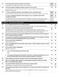 Auto Body Industry Self-certification Checklist - Washington, Page 8