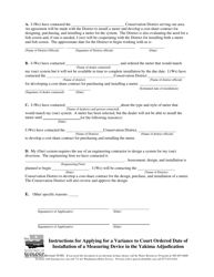 Form ECY070-178 Application for a Variance to Court Ordered Date for Installing a Measuring Device in the Yakima Adjudication - Washington, Page 2