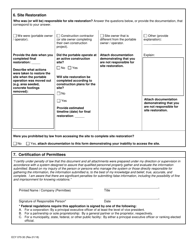 Form ECY070-30 &quot;Sand and Gravel Permit Portable Completion of Operations Notice Form&quot; - Washington, Page 2