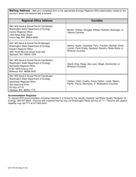 Form ECY070-30 &quot;Sand and Gravel Permit Portable Completion of Operations Notice Form&quot; - Washington, Page 3