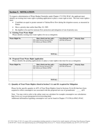 Form ECY070-371 Request for Determination of Water Budget Neutrality - Water Resources Program - Washington, Page 4