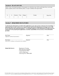 Form ECY070-371 Request for Determination of Water Budget Neutrality - Water Resources Program - Washington, Page 5